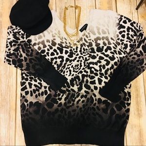 Lane Bryant Leopard Blouse